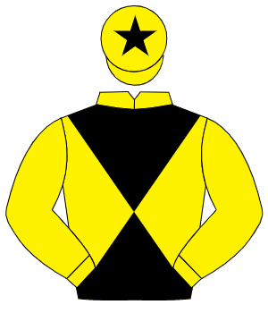 YELLOW & BLACK DIABOLO, yellow sleeves, black star on cap