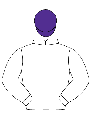WHITE, purple cap