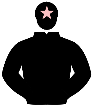 BLACK, black cap, pink star