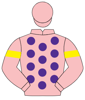 PINK, purple spots, yellow armlet, pink cap