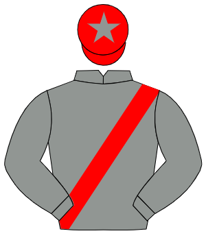 GREY, red sash, red cap, grey star