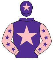 PURPLE,pink star,pink sleeves,purple stars,purple cap, pink star                                                                                      
