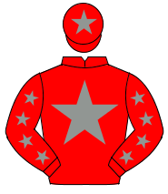 RED, grey star & stars on sleeves, red cap, grey star                                                                                                 