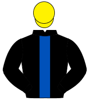 BLACK, royal blue panel, yellow cap                                                                                                                   
