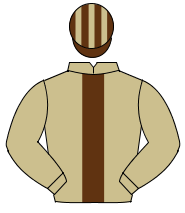 BEIGE, brown panel, brown & beige striped cap                                                                                                         