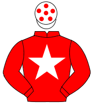 RED, white star, white cap, red spots                                                                                                                 