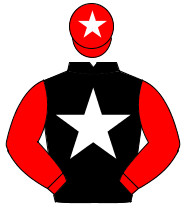 BLACK, white star, red sleeves, red cap, white star                                                                                                   