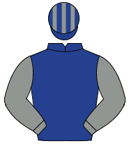 DARK BLUE, grey sleeves, striped cap                                                                                                                  