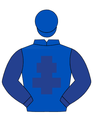ROYAL BLUE, dark blue cross of lorraine & sleeves, royal blue cap