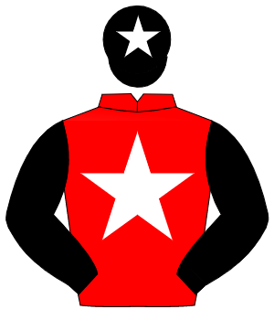 RED, white star, black sleeves, black cap, white star                                                                                                 