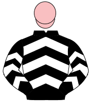 BLACK & WHITE CHEVRONS, pink cap                                                                                                                      