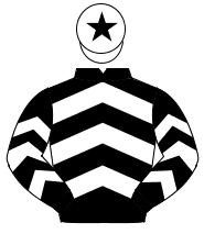 BLACK & WHITE CHEVRONS, white cap, black star                                                                                                         