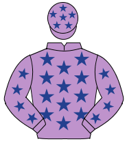 MAUVE, dark blue stars                                                                                                                                