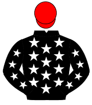 BLACK, white stars, red cap                                                                                                                           