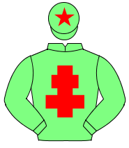 LIGHT GREEN, red cross of lorraine, red star on cap                                                                                                   