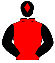 RED, black sleeves, black cap, red diamond                                                                                                            