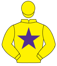 YELLOW, purple star, yellow cap                                                                                                                       