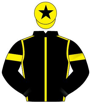 BLACK, yellow seams, yellow armlet, yellow cap, black star