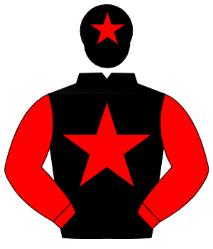BLACK, red star & sleeves, red star on cap                                                                                                            