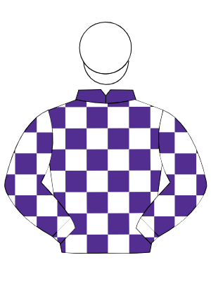 VIOLET & WHITE CHECK, white cap