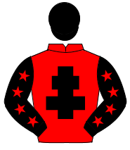 RED, black cross of lorraine, black sleeves, red stars, black cap                                                                                     