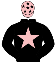 BLACK, pink star, pink cap, black stars                                                                                                               