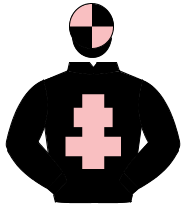 BLACK, pink cross of lorraine, quartered cap                                                                                                          