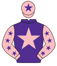 PURPLE, pink star, pink sleeves, purple stars, pink cap, purple star                                                                                  