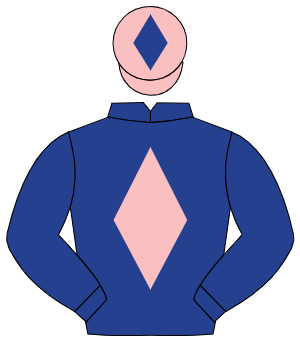 DARK BLUE, pink diamond, pink cap, dark blue diamond