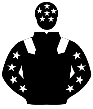 BLACK, white epaulettes, white stars on sleeves, black cap, white stars