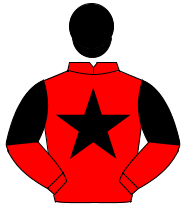 RED, black star, halved sleeves, black cap                                                                                                            