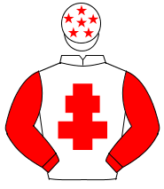 WHITE, red cross of lorraine & sleeves, white cap, red stars                                                                                          