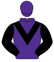 PURPLE, black chevron & sleeves, purple cap                                                                                                           
