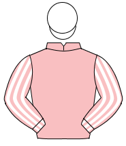 PINK, pink & white striped sleeves, white cap                                                                                                         