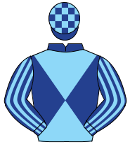 DARK BLUE & LIGHT BLUE DIABOLO, striped sleeves, check cap