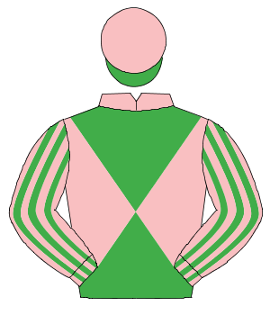 NEON PINK & GREEN DIABOLO, striped sleeves, pink cap, green visor                                                                                     