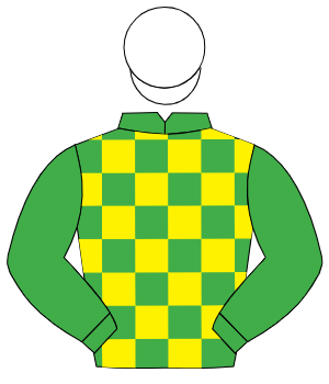 GREEN, gold grid lines on front, gold collar & cuffs, white cap, gold tassel