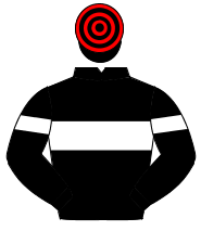 BLACK, white hoop & armlet, black & red hooped cap                                                                                                    