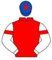 RED, white sleeves, red armlets, royal blue cap, red star                                                                                             