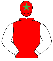 RED, white sleeves, red cap, emerald green star                                                                                                       