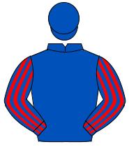 ROYAL BLUE, red striped sleeves, royal blue cap                                                                                                       
