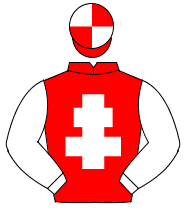RED, white cross of lorraine & sleeves, quartered cap                                                                                                 
