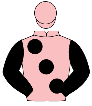 PINK, large black spots & sleeves, pink cap                                                                                                           