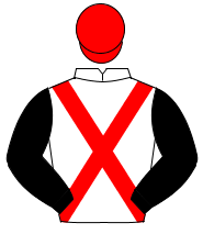 WHITE, red cross sashes, black sleeves, red cap                                                                                                       