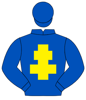 ROYAL BLUE, yellow cross of lorraine, royal blue cap